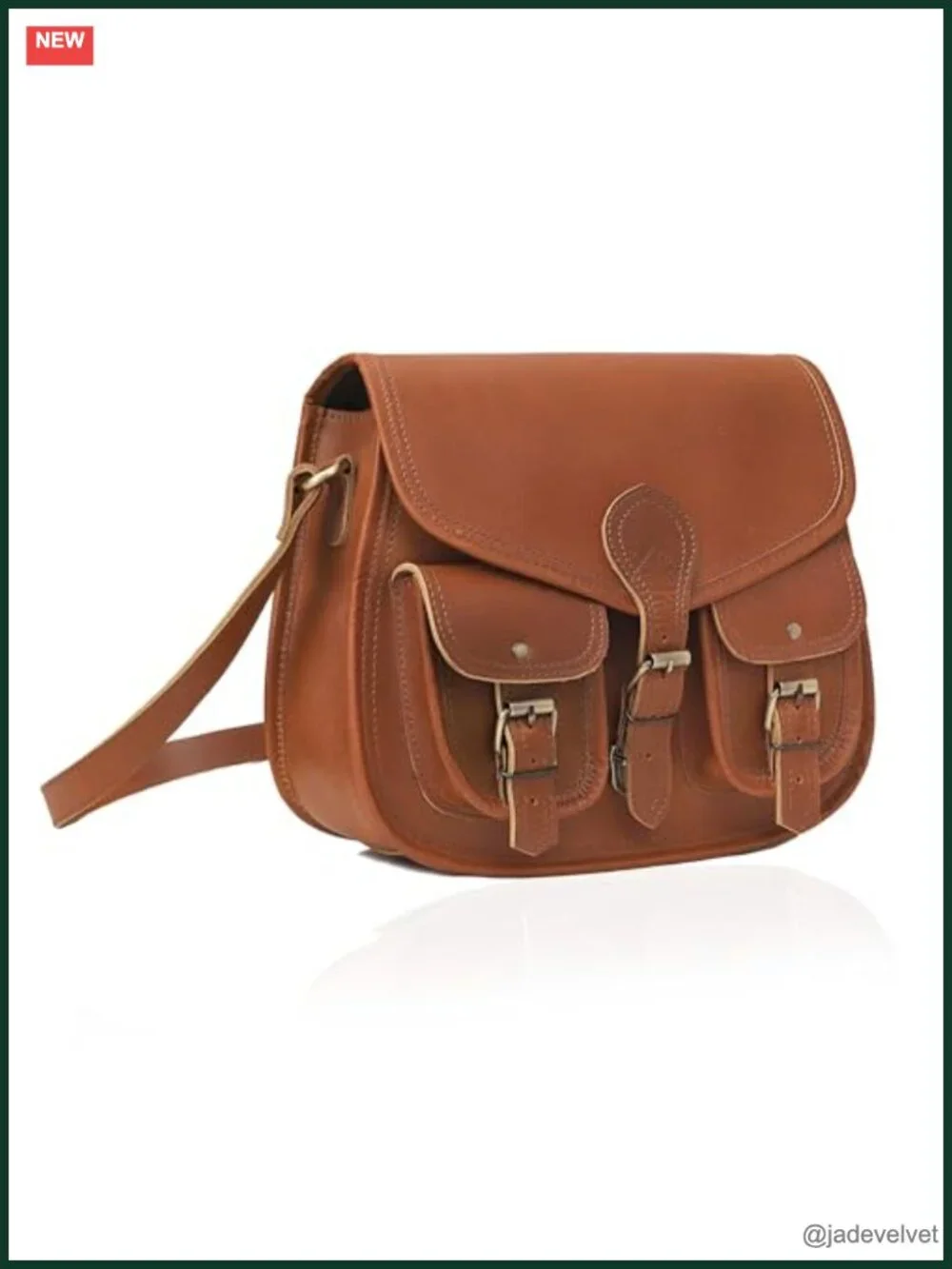 Genuine Leather Messenger Bag Crossbody Satchel Shoulder Bag